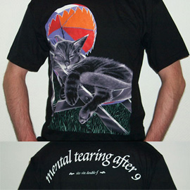 Shirt Modell Katze